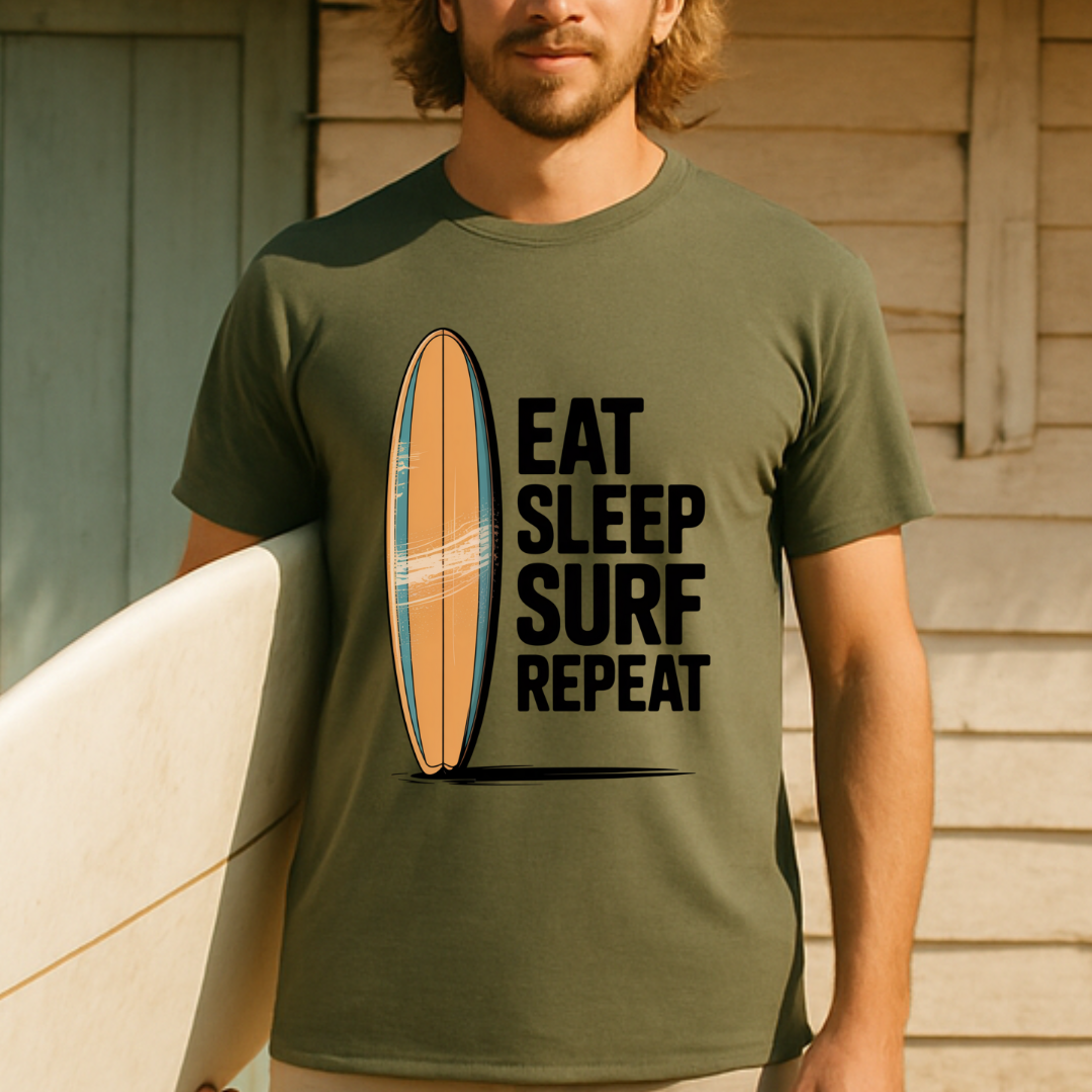 Surf Repeat - T-Shirt